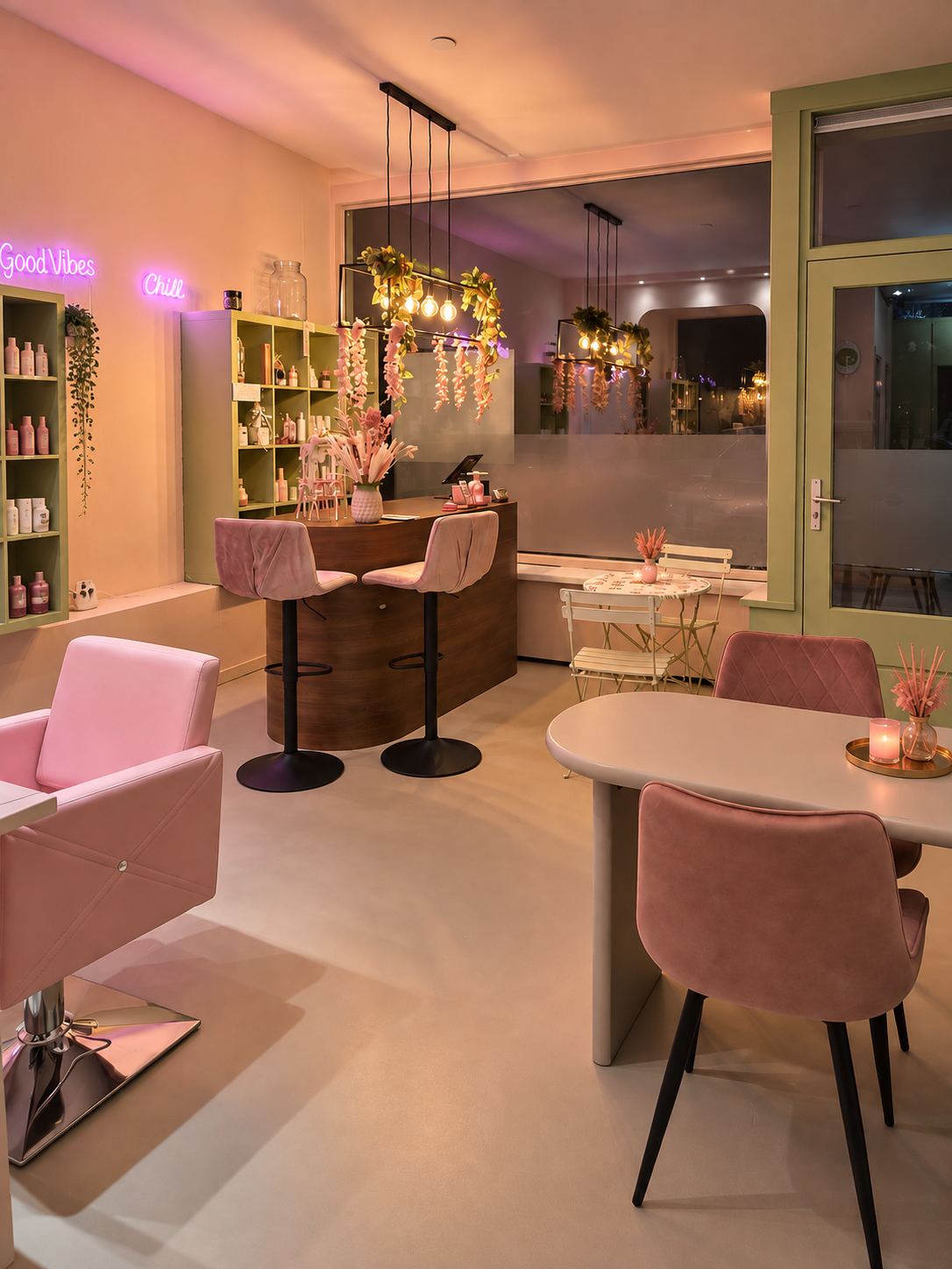 Entree en algemene ruimte van Chana Beauty Lounge